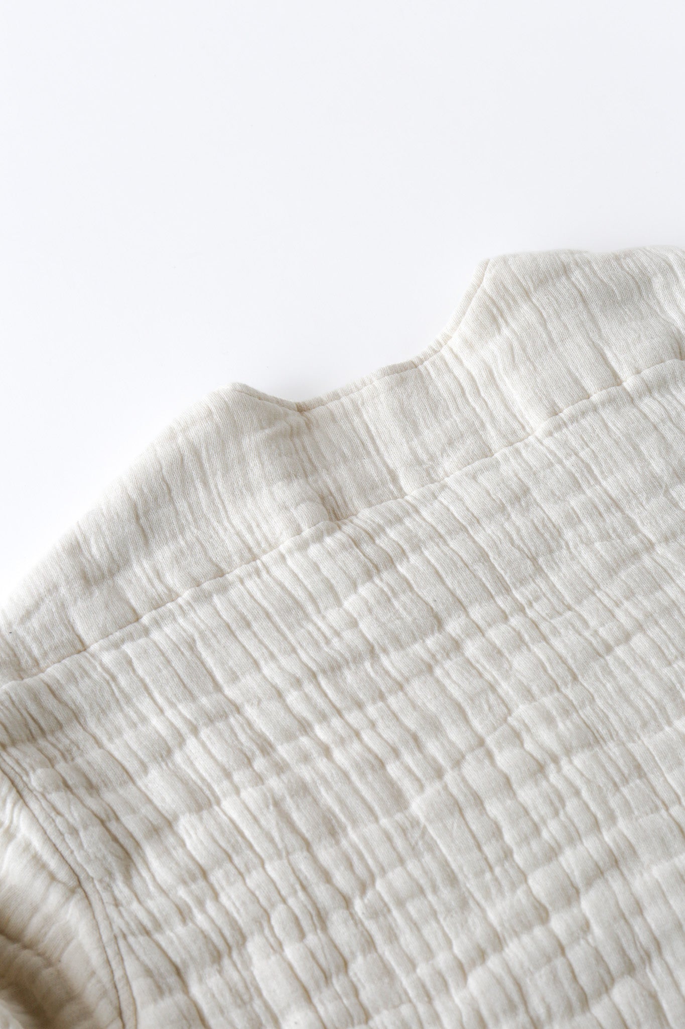 6重ガーゼ プルオーバー 生成り