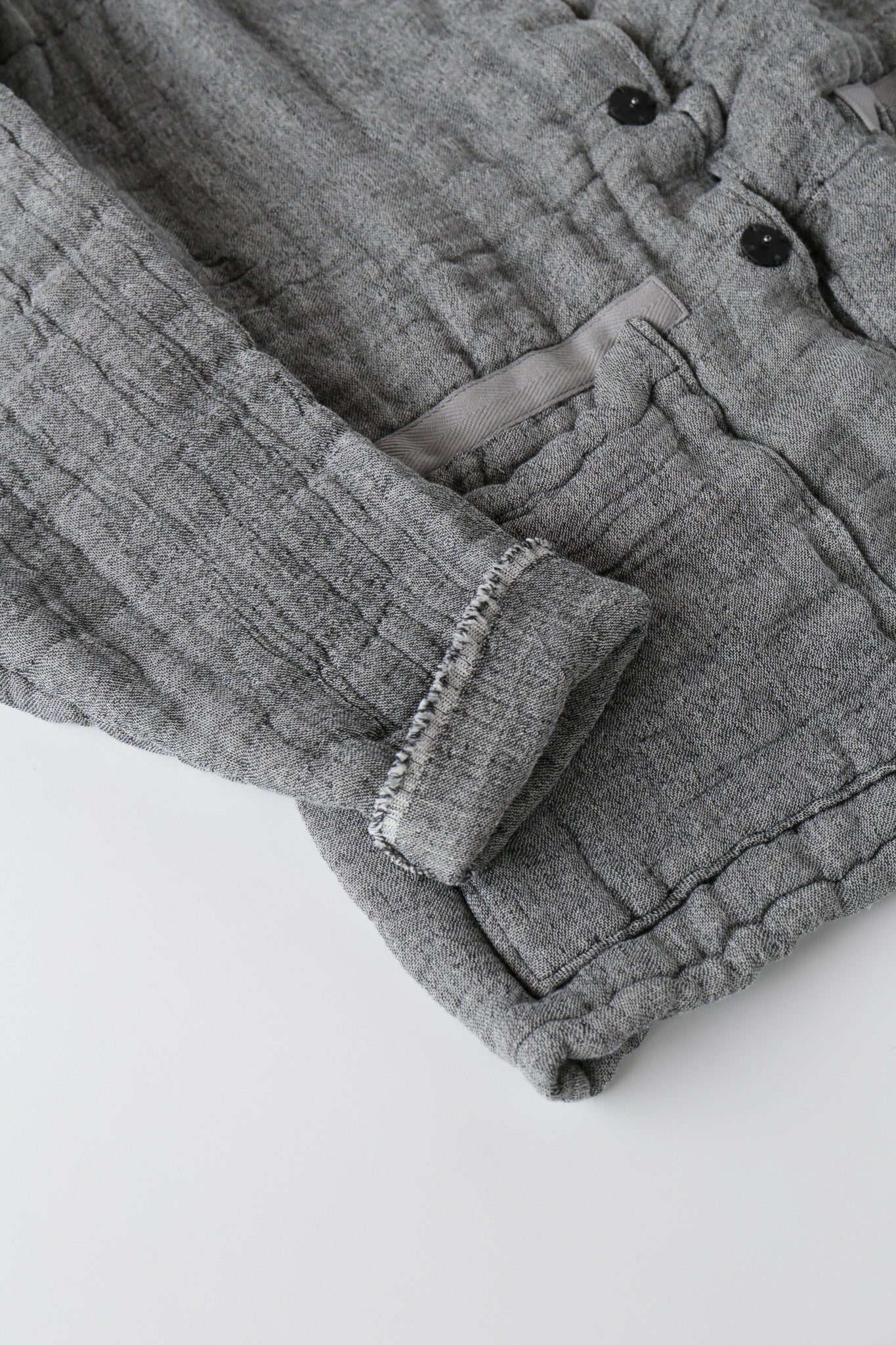 6重ガーゼ ジャケット 灰色