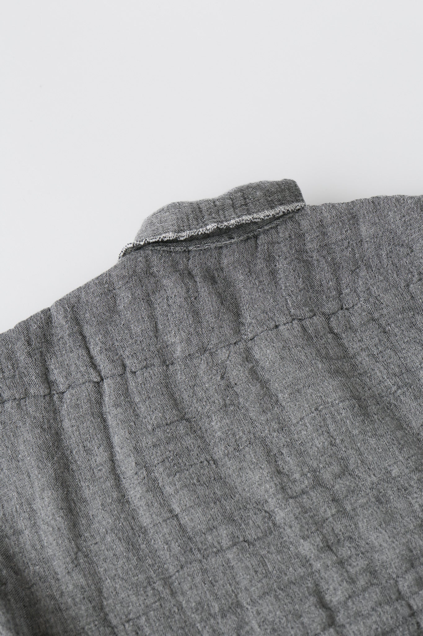 6重ガーゼ ジャケット 灰色