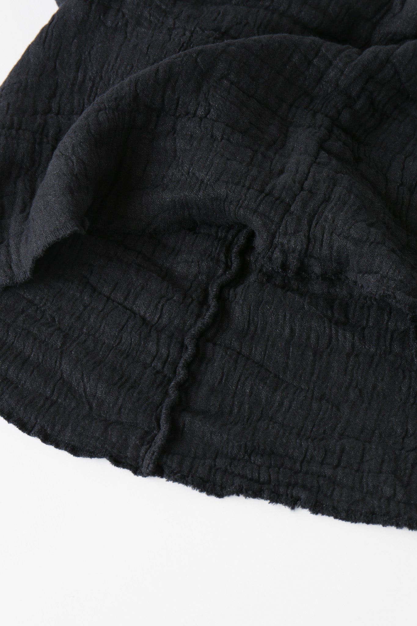 6重ガーゼ ジャケット 黒