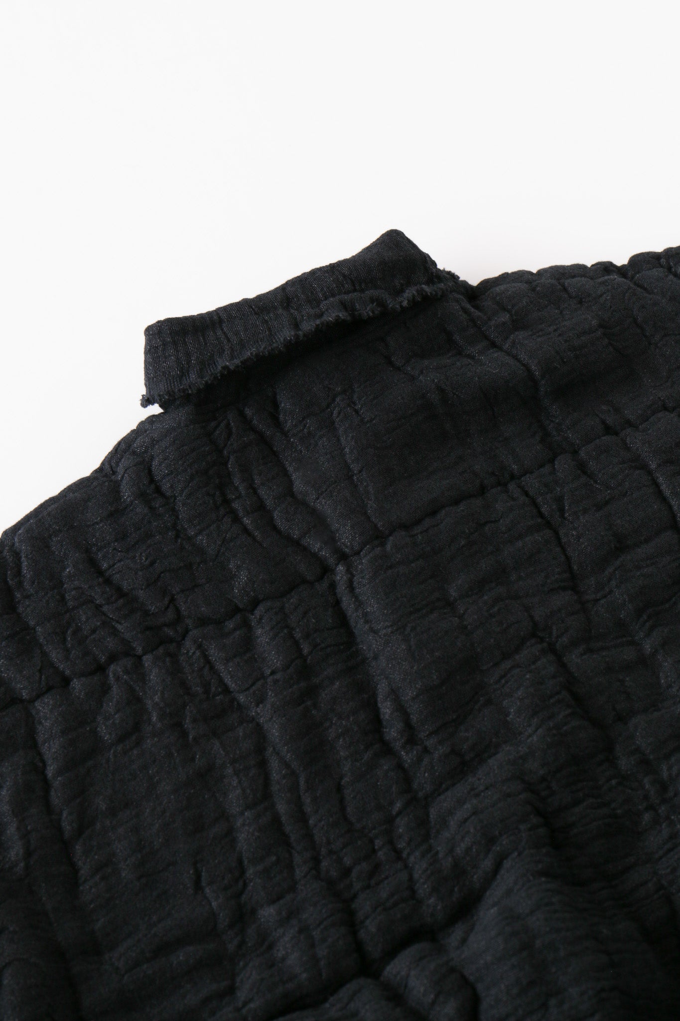 6重ガーゼ ジャケット 黒