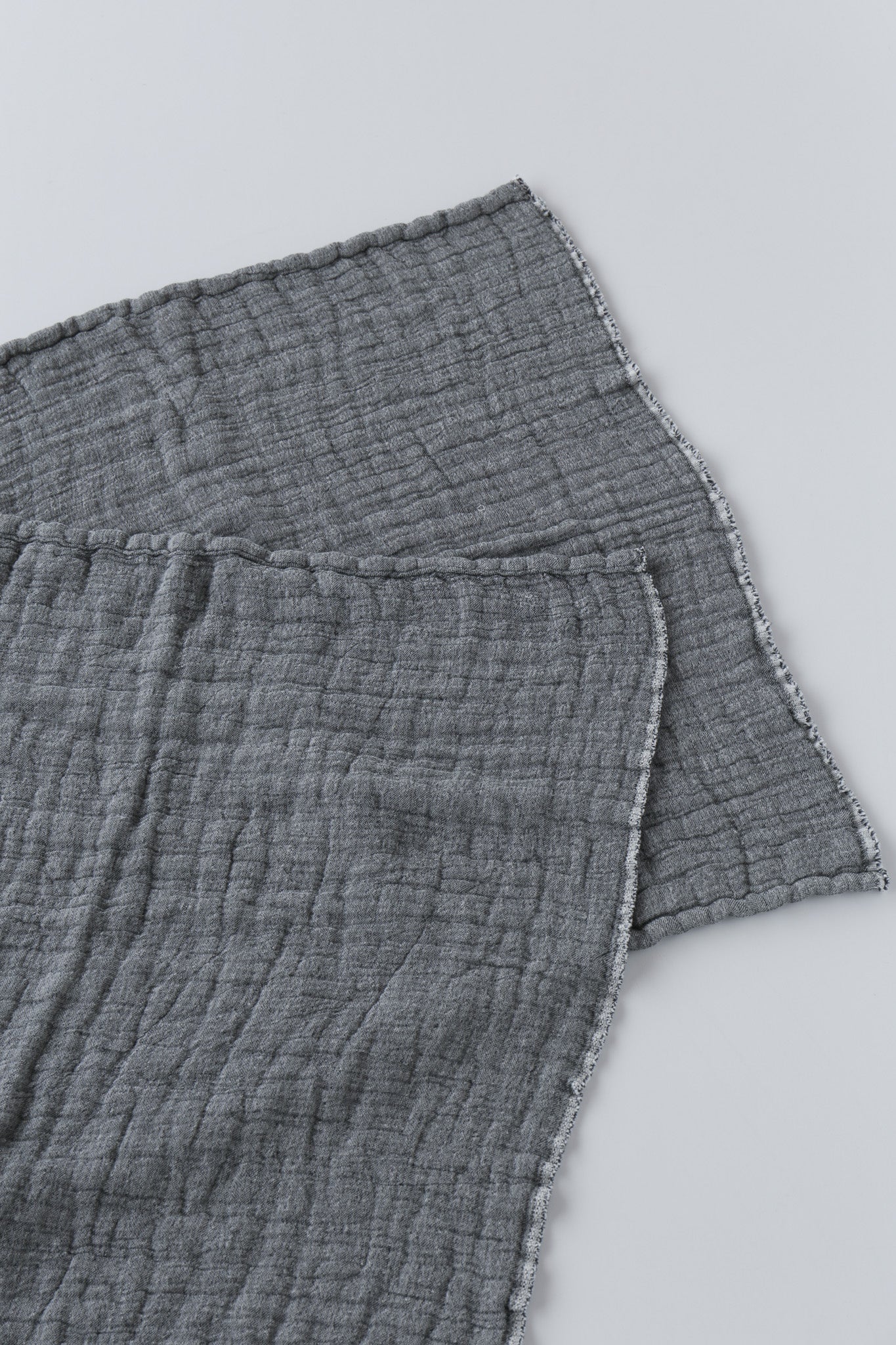 6重ガーゼ ブランケット 灰色