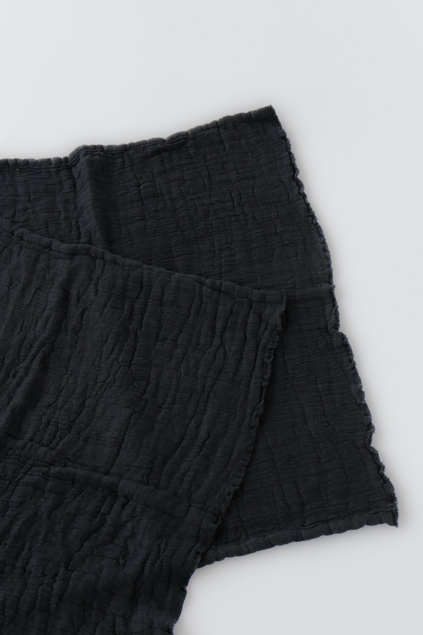 6重ガーゼ ブランケット 黒