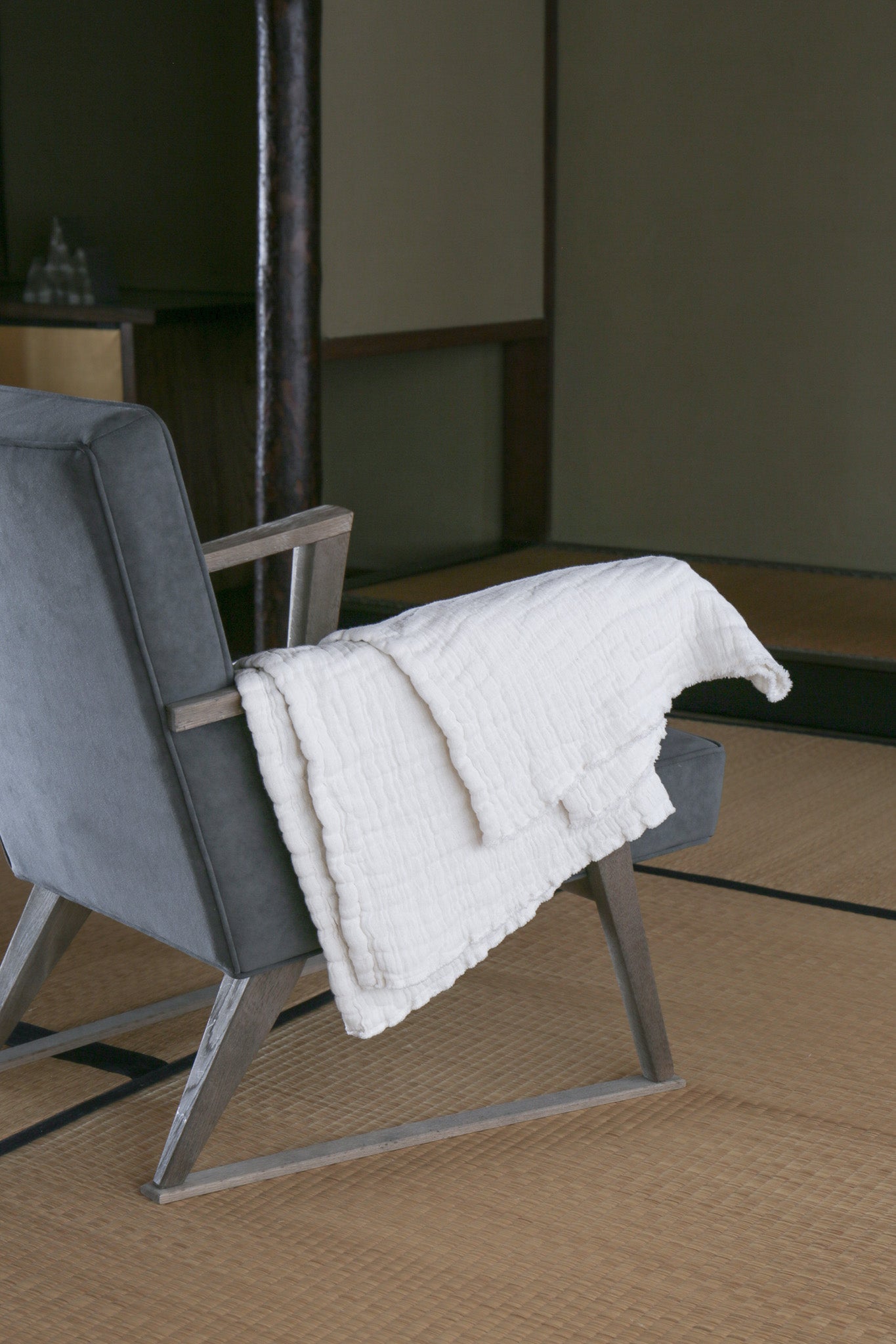 6重ガーゼ ブランケット 生成り